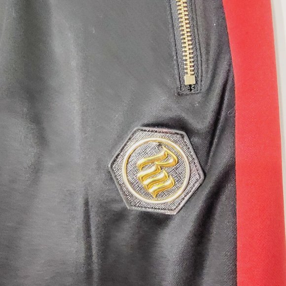 Rocawear Black Red Men's Pants Joggers Y2K Satiny Tie String Pocket Unisex Pants - Picture 16 of 16